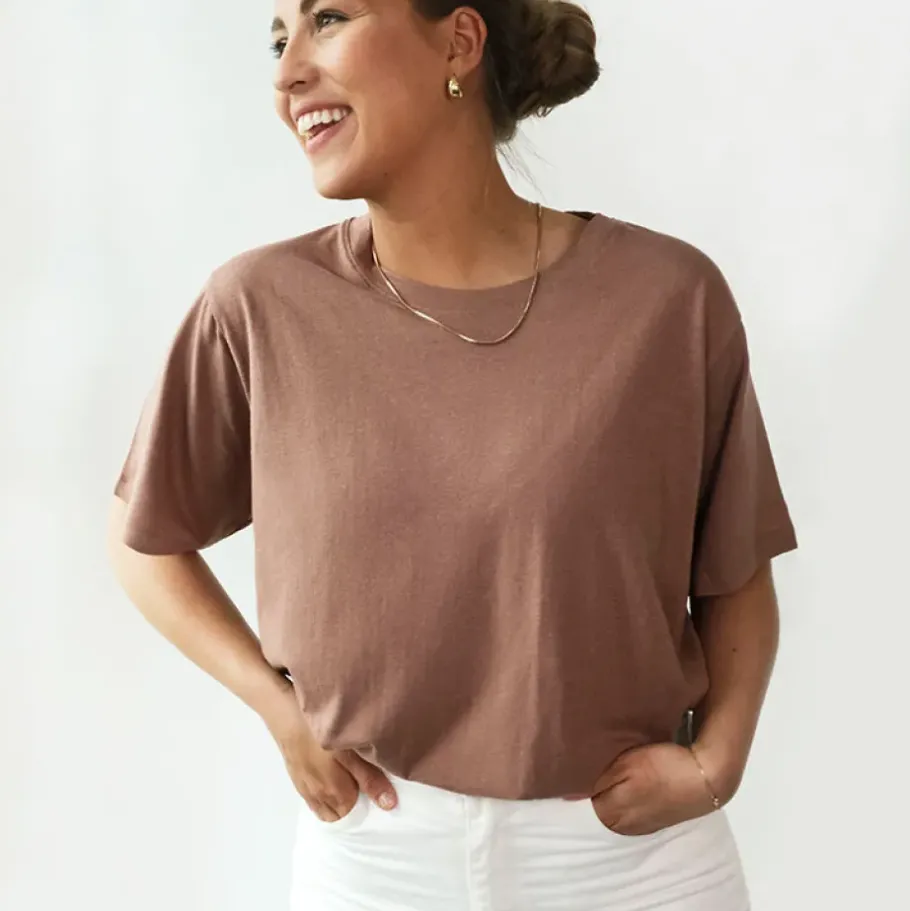 Dam Pierre Robert Oversized T-Shirt Ekologisk Bomull Och Hemp